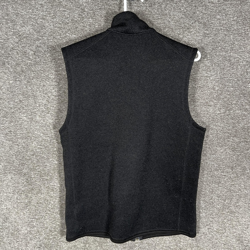 Patagonia Vest Mens Medium Black Better Sweater Fleece Full Zip NyquistAI Logo - Picture 8 of 9